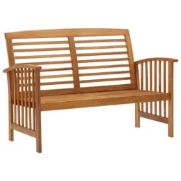 Berkfield Home 3 Piece Garden Lounge Set Solid Acacia Wood in Brown - thumbnail 4