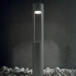 Netlighting Acqua 1 Light Outdoor Bollard Anthracite IP44 G9 in Black - thumbnail 2