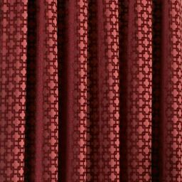 Paoletti Belmont Geometric Jacquard Pencil Pleat Curtains in Red - Size: 229 cm width x 229 cm drop - thumbnail 4