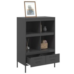 Berkfield Home Highboard Black 68x39x101.5 cm Steel - thumbnail 5