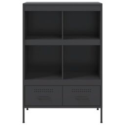 Berkfield Home Highboard Black 68x39x101.5 cm Steel - thumbnail 6