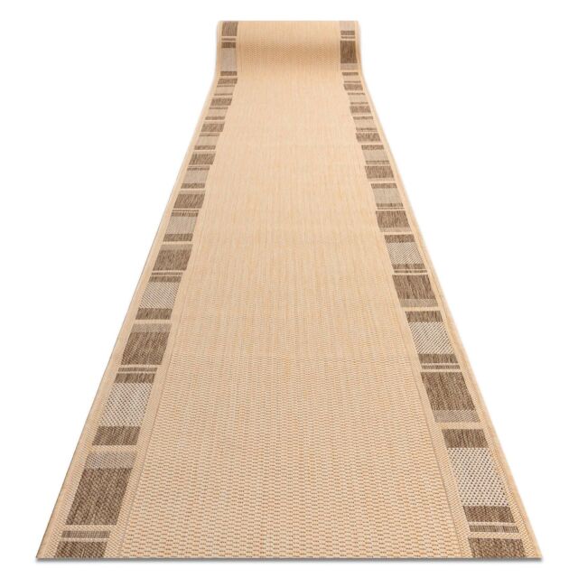 RugsX Sizal Floorlux Runner in Beige - Size: 120 cm x 440 cm - image 1