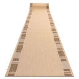 RugsX Sizal Floorlux Runner in Beige - Size: 120 cm x 440 cm - thumbnail 1