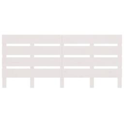 Berkfield Home Headboard White 200x3x80 cm Solid Wood Pine - Size: 200 x 3 x 80 cm - thumbnail 3