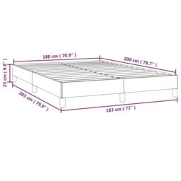 Berkfield Home Bed Frame Light Grey 180x200 cm Super King Velvet - thumbnail 9