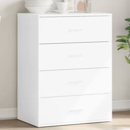 Berkfield Home Sideboard White 60x39x80 cm Engineered Wood - Size: 60 x 39 x 80 cm - thumbnail 2