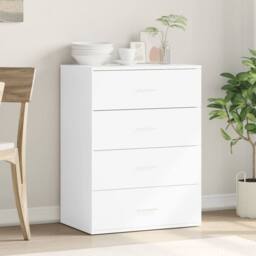 Berkfield Home Sideboard White 60x39x80 cm Engineered Wood - Size: 60 x 39 x 80 cm - thumbnail 3