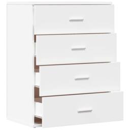 Berkfield Home Sideboard White 60x39x80 cm Engineered Wood - Size: 60 x 39 x 80 cm - thumbnail 6