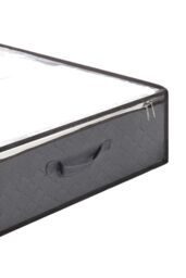 Living and Home 2pcs Fabric Clothes Quilt Storage Box with Handles Organizer in Dark Grey - thumbnail 6