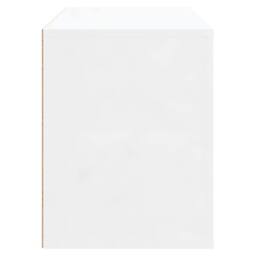 Berkfield Home Shoe Cabinet High Gloss White 80x35x45 cm Engineered Wood - Size: 80 x 35 x 45 cm - thumbnail 6