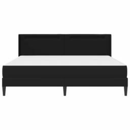 Berkfield Home Bed Frame with LED Strip Lights Black 180 x 200 cm Faux Leather - thumbnail 8
