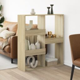 Berkfield Home Room Divider Sonoma Oak 100x33x115 cm Engineered Wood in Brown - Size: 100 x 33 x 115 cm