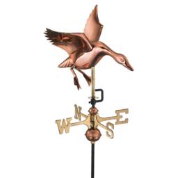 Good Directions Cottage Landing Duck Weathervane - Quality Wind Vane H63xW30xL40cm in Copper - thumbnail 1