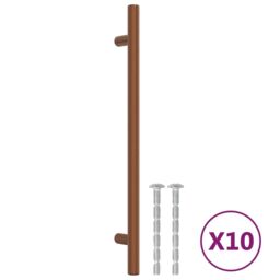 Berkfield Home Cabinet Handles 10 pcs Bronze 192 mm Stainless Steel in Brown - thumbnail 2