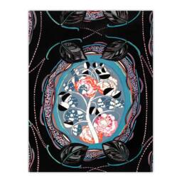 Artery8 Edouard Benedictus Framed Wall Art Print Vintage Floral Motif in Black - Size: A4 - thumbnail 3