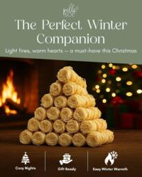 Pelle & Sol Natural Firelighters Long Burning Fire Lighters for Wood Burners 400pk in Brown - thumbnail 4