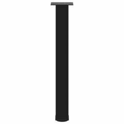 Berkfield Home Coffee Table Legs 4 pcs Black 72-74 cm Steel - thumbnail 6
