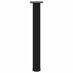 Berkfield Home Coffee Table Legs 4 pcs Black 72-74 cm Steel - thumbnail 5