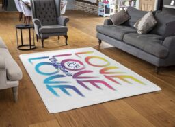 Benjamin Tate Design Love California Rug in Natural - Size: Large - thumbnail 2