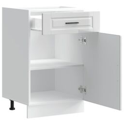 Berkfield Home Kitchen Base Cabinet¬†Porto High Gloss White Engineered Wood - thumbnail 5