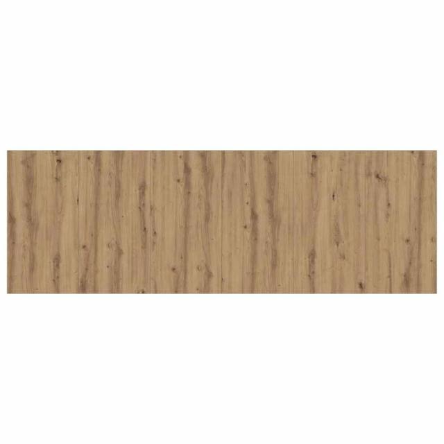 Berkfield Home Wall Headboard Artisian Oak 240x1.5x80 cm Engineered Wood in Brown - image 1