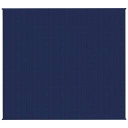 Berkfield Home Weighted Blanket Blue 200x220 cm 9 kg Fabric in Navy - thumbnail 3