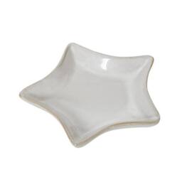 Lemon Pavilion Furniture and Decor Small Star Dish - Ceramic - L13 x W13 x H2 cm - White - thumbnail 1