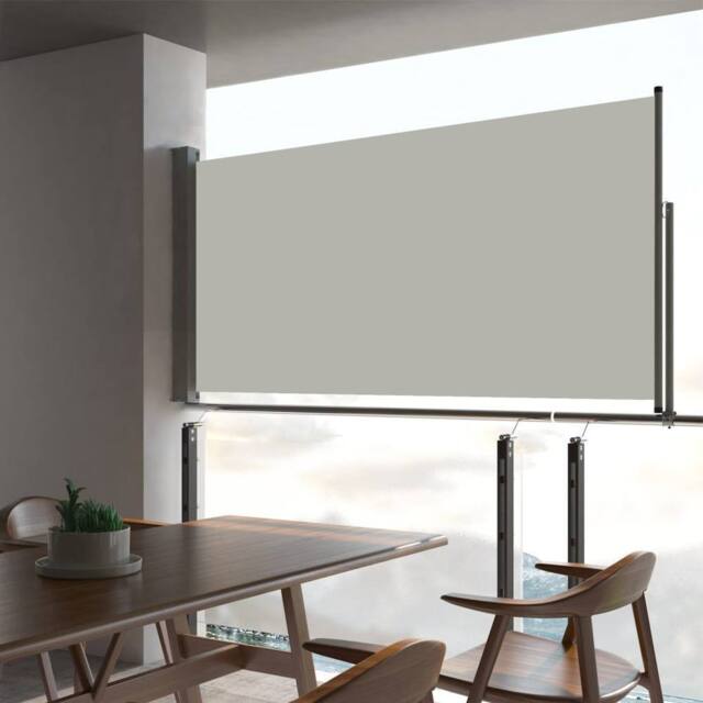Berkfield Home Patio Retractable Side Awning 80x300 cm Cream in Beige - image 1