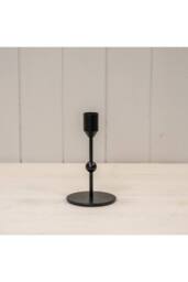 KDMD Small Black Single Candle Holder with Ball Detail - thumbnail 2