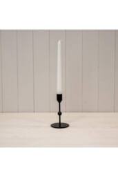 KDMD Small Black Single Candle Holder with Ball Detail - thumbnail 1