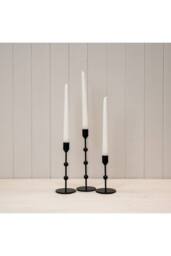 KDMD Small Black Single Candle Holder with Ball Detail - thumbnail 3
