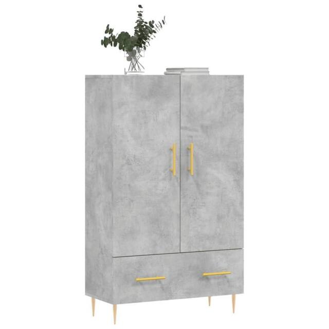 Berkfield Home Highboard Concrete Grey 69.5x31x115 cm Engineered Wood - image 1