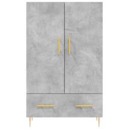 Berkfield Home Highboard Concrete Grey 69.5x31x115 cm Engineered Wood - thumbnail 6