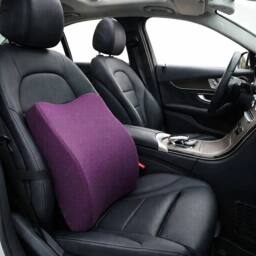 SPETLEK Memory Foam Lumbar Back Support Cushion for Car Office Wheelchair in Purple - Size: 100 cm x 190 cm - thumbnail 5
