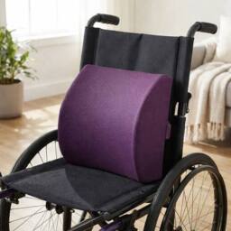 SPETLEK Memory Foam Lumbar Back Support Cushion for Car Office Wheelchair in Purple - Size: 100 cm x 190 cm - thumbnail 4