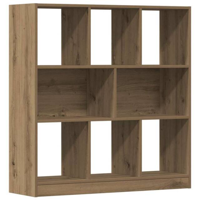 Berkfield Home Book Cabinet Artisan Oak 97.5x29.5x100 cm Engineered Wood in Brown - image 1