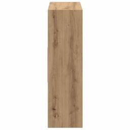 Berkfield Home Book Cabinet Artisan Oak 97.5x29.5x100 cm Engineered Wood in Brown - thumbnail 6