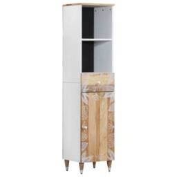 Berkfield Home Beautiful Bathroom Cabinet 38x33.5x160 cm Solid Wood Mango in Brown - thumbnail 2