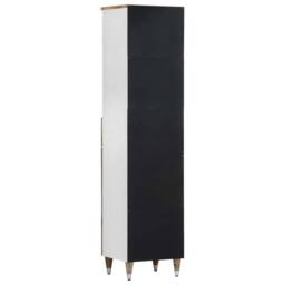 Berkfield Home Beautiful Bathroom Cabinet 38x33.5x160 cm Solid Wood Mango in Brown - thumbnail 5