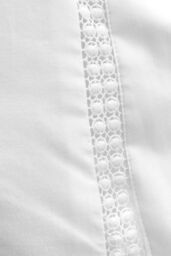 Bianca 'Oxford Lace' 200 Thread Count Cotton Duvet Cover Set in White - Size: King - thumbnail 4