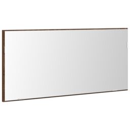 Berkfield Home Bathroom Mirror Cabinet with LED Light Brown Oak 80x37 cm - thumbnail 2