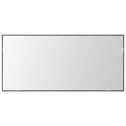 Berkfield Home Bathroom Mirror Cabinet with LED Light Brown Oak 80x37 cm - thumbnail 4