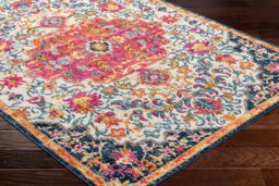 Livabliss Floransa Vintage Traditional Boho Living Rug in Pink - Size: 80 cm x 220 cm - thumbnail 6
