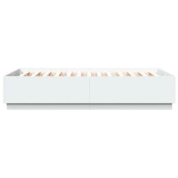 Berkfield Home Bed Frame without Mattress White 150x200 cm King Size - thumbnail 5