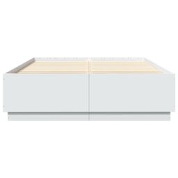 Berkfield Home Bed Frame without Mattress White 150x200 cm King Size - thumbnail 4