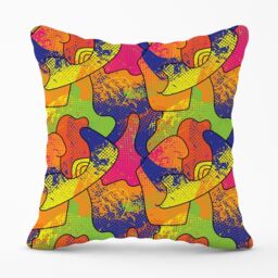 Warren Reed - Designer Bright Abstract Pattern Outdoor Cushion in Yellow - Size: 60 cm x 60 cm - thumbnail 1