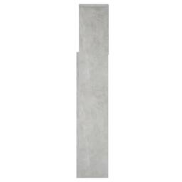 Berkfield Home Headboard Cabinet Concrete Grey 160x19x103.5 cm - thumbnail 6
