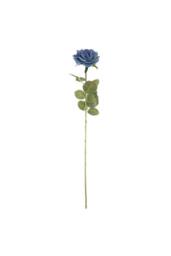 KDMD Arundel Open Rose Blue 4 Pack Artificial Flowers - thumbnail 1