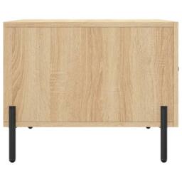 Berkfield Home Coffee Table Sonoma Oak 50x50x40 cm Engineered Wood in Brown - Size: 50 x 50 x 40 cm - thumbnail 7