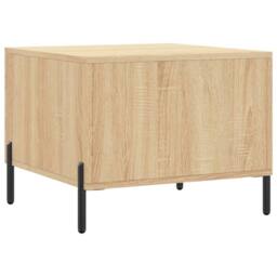 Berkfield Home Coffee Table Sonoma Oak 50x50x40 cm Engineered Wood in Brown - Size: 50 x 50 x 40 cm - thumbnail 8